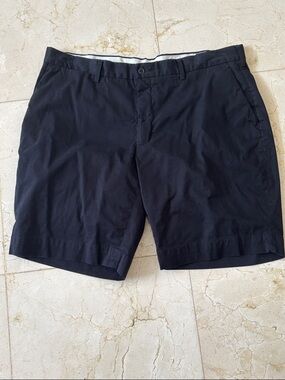 Polo by Ralph Lauren Men’s  Black Flat Front Stretch Cotton Chino Shorts